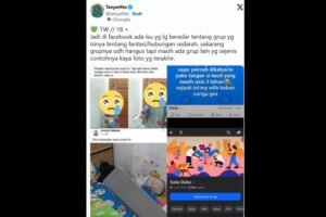Tangkapan layar grup Facebook dengan nama "Fantasi Sedarah dan Suka Duka"