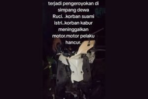 Tangkapan layar video yang diunggah akun tiktok @koclokren5677.