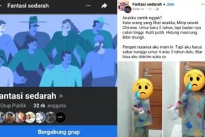 Tangkapan layar grup facebook bernama "Fantasi Sedarah"