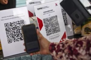 Ilustrasi pembayaran dengan QRIS