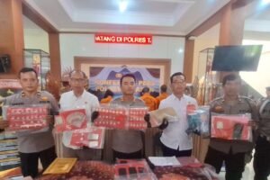 Polres Tabanan gelar konferensi pers pada Jumat (23/5).