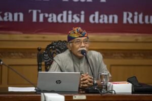 Prof Wayan Dibia dalam acara Dinas Kebudayaan Provinsi Bali.