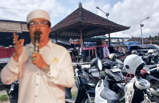 Praktik perdagangan di depan pura dianggap mengganggu kesucian pura.