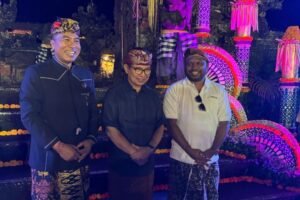 ASITA Bali Chairman I Putu Winastra reaffirms the association’s commitment to promoting Northern Badung’s tourism potential during the BBTF 2025 cultural dinner.