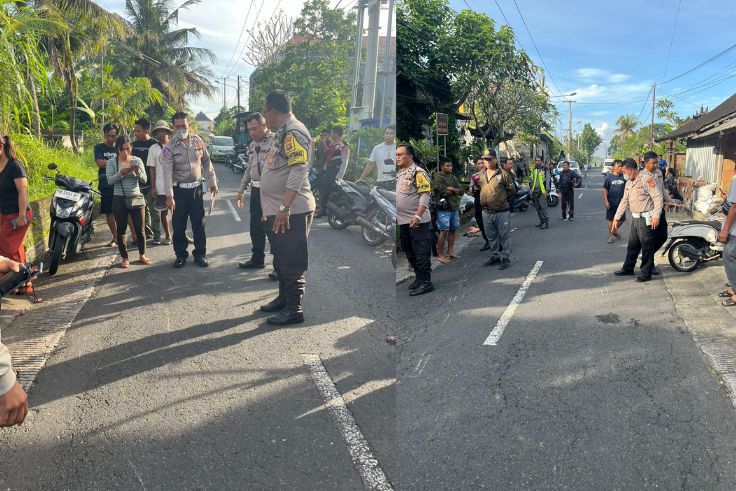 Polisi mengolah TKP kecelakaan pada Selasa (3/6).