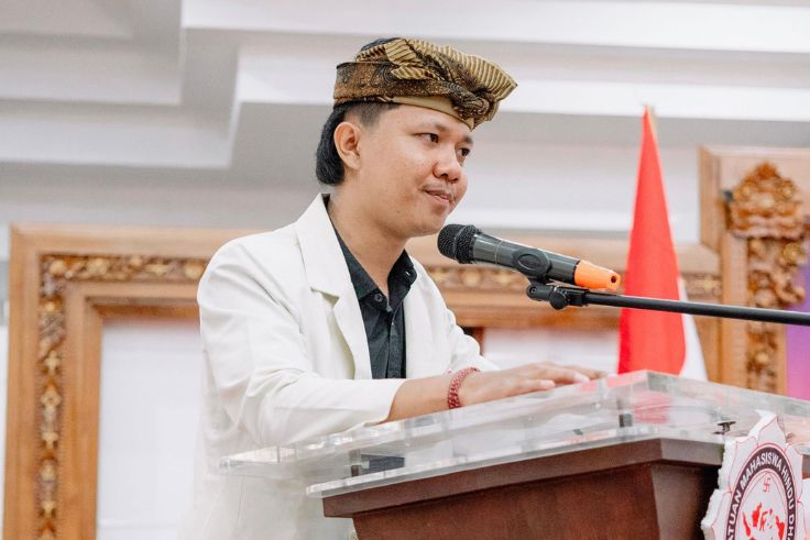 Ketua PD KMHDI Bali, I Putu Dika Adi Suantara.