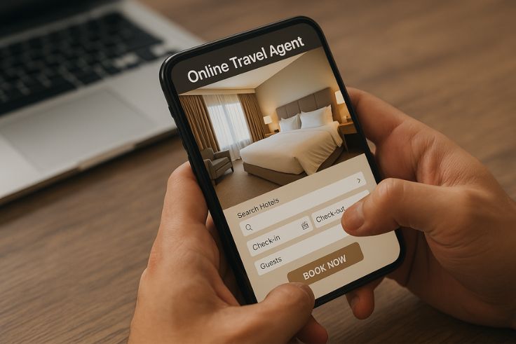 Ilustrasi Online Travel Agent.