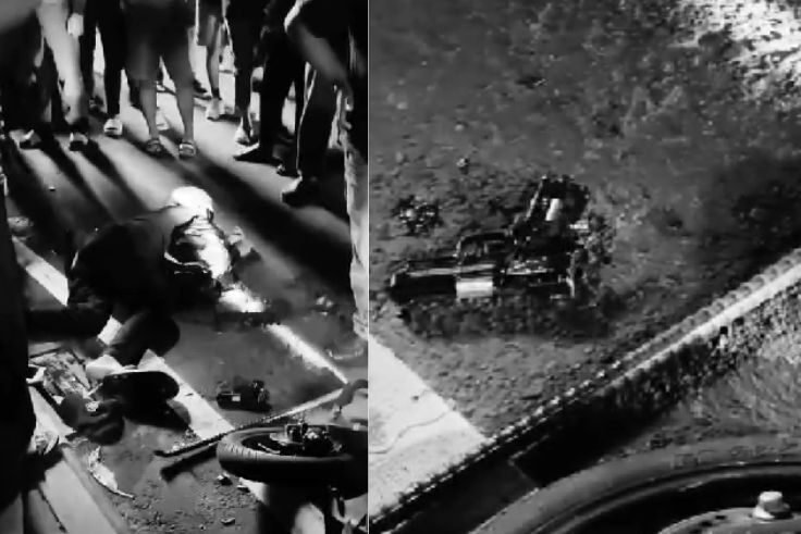 Senjata airsoftgun dan linggis yang ditemukan tergeletak di lokasi kecelakaan memicu spekulasi publik