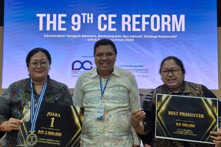 Dosen dan mahasiswa Prodi MRIL Universitas Warmadewa menerima penghargaan dalam ajang The 9th CE REFORM National Conference di UII Yogyakarta.