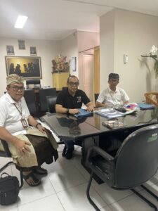 Jajaran RSUD Sanjiwani Gianyar saat membahas persoalan bayi meninggal.
