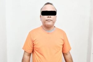 Tersangka MR (55) diamankan Sat Reskrim Polres Kawasan Bandara I Gusti Ngurah Rai