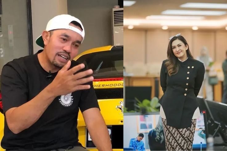 Ahmad Sahroni (kiri) dan Nafa Urbach (kanan)