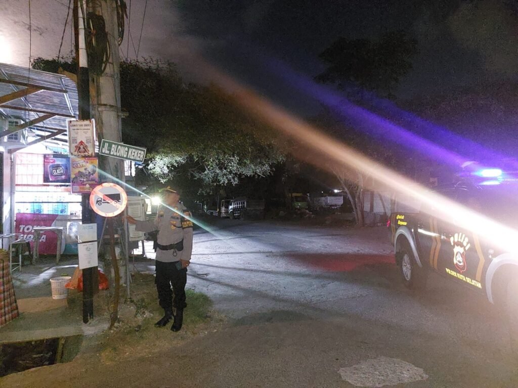 Polisi olah TKP penjambretan yang sasar WNA di Jalan Blong Keker Nomor 10b, Jimbaran.