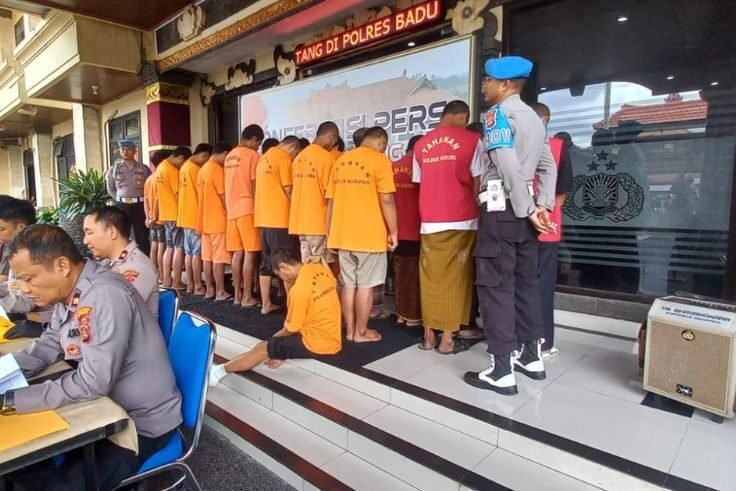 Hasil Operasi Sikat Agung Polres Badung mengungkap 21 laporan kejahatan dengan 23 pelaku
