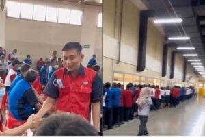 Tangkapan layar video yang ramai di media sosial bernarasikan PHK Massal Gudang Garam.