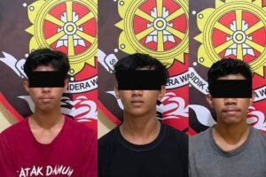 tiga remaja di bawah umur diamankan polisi.