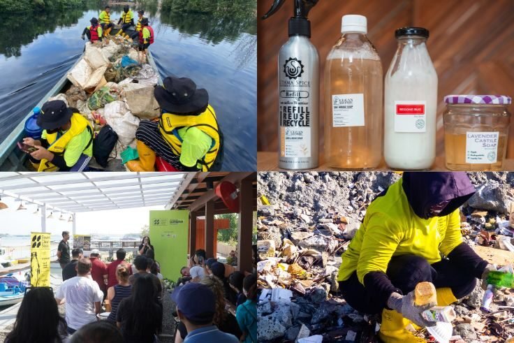 Utama Spice and Seven Clean Seas teams conduct a beach cleanup in Bali as part of their shared commitment to reducing plastic pollution and protecting the island’s natural environment.