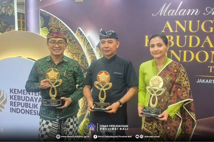 Provinsi Bali raih empat penghargaan Anugerah Kebudayaan Indonesia 2025 di Jakarta.