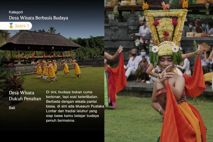 Desa Wisata Dukuh Penaban, Karangasem, meraih Juara 1 Nasional Desa Wisata Berbasis Budaya di Wonderful Indonesia Awards 2025.