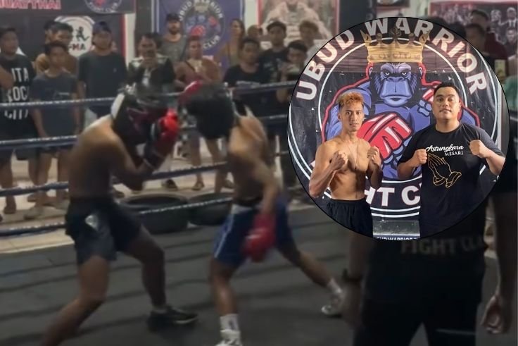 Sparring Event Vol. 1 yang berlangsung meriah di Ubud Warrior Fight Club, Senin (29/12).