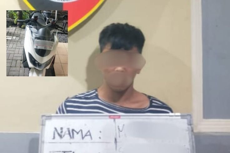 Pelaku curanmor berinisial MRH (21) dibekuk jajaran Polsek Denpasar Timur saat berada di wilayah Gilimanuk, Jembrana.