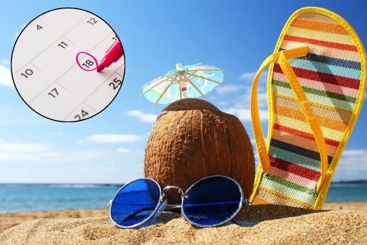 Ilustrasi rekreasi saat hari libur.