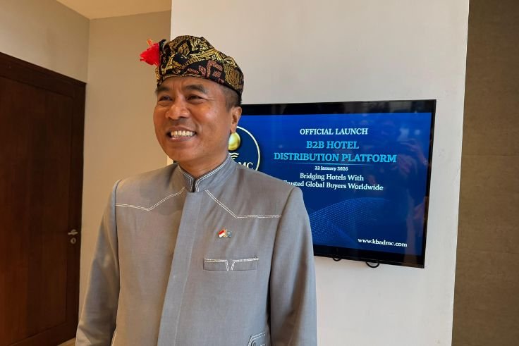 CEO KBA DMC, I Putu Winastra usai meluncurkan platform B2B untuk distribusi hotel ke pasar global.