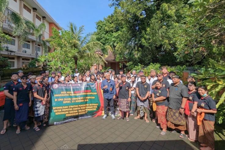 FH Unmas Denpasar Gelar Aksi Sosial Edukatif Untuk Perangi Bullying di lingkungan sekolah.