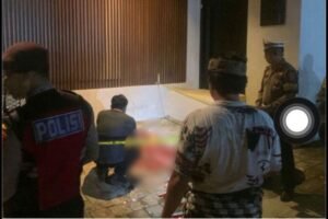 TKP penganiayaan yang menewaskan WNA Belanda, Senin malam.
