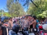 Kapolresta Denpasar saat meninjau langsung aktivitas dan pengamanan di TPA Suwung.