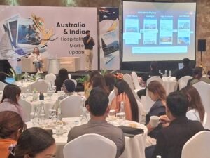 BASCOMM workshop at Bali Sunset Road Convention Center, focusing on strategies to capture the Australian and Indian markets.