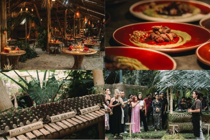 The Garden Journey at Bambu Indah, where Earth Hour is celebrated through nature, plant-based gastronomy, and cultural performances in an intimate jungle setting.