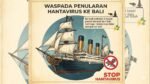 Ilsutrasi kapal pesiar yang berlayar dengan ancaman Hantavirus di Eropa.