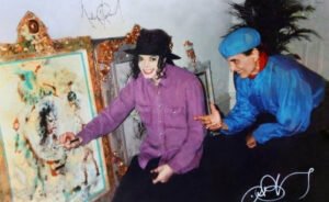 Antonio Blanco memandu Michael Jackson di Ubud.
