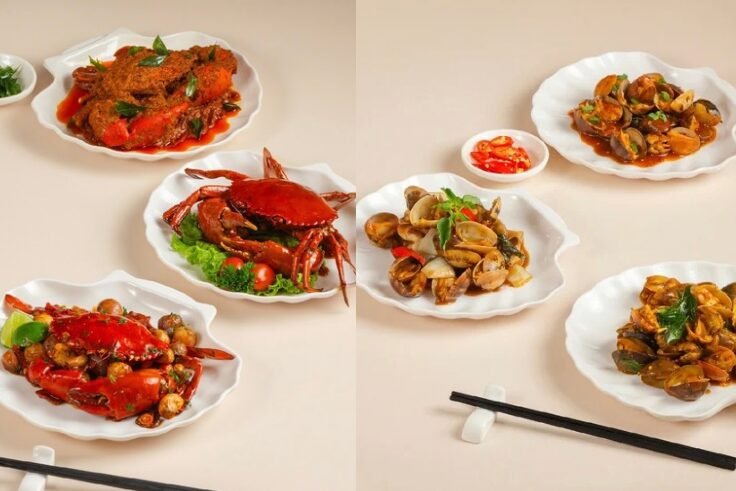 Hidangan seafood di Dapur Samudra.