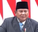 Presiden RI Prabowo Subianto saat sidang di DPR RI.