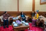 Bupati Wayan Adi Arnawa menerima kunjungan audiensi Puteri Indonesia Lingkungan 2026, Victoria Veronica Titisari Kosasieputri, Selasa (28/4).