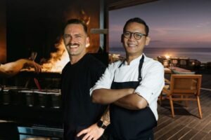 Chef Lachlan Budd from WAATU and Chef Hazwan Hamdan from Alila Seminyak.