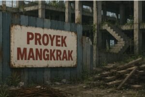Ilustrasi proyek mangkrak.
