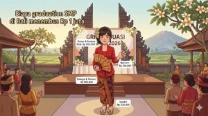 Ilustrasi biaya rias wajah, nail art, kebaya hingga sandal saat graduation SMP di Bali.