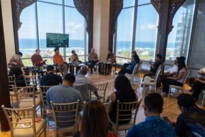 Press conference for Path to Sustainable Growth 2026 at Amala Chapel, The Apurva Kempinski Bali, on Tuesday (9/6/2026).