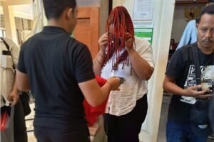 Terdakwa WN Amerika Serikat, Tyeisha Kieonne, menjalani sidang perdana di Pengadilan Negeri Denpasar, Selasa (30/6/2026).