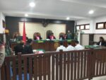 Sidang di PN Bangli, mengadili tiga terdakwa.