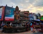 Patung Catur Muka di Tabanan menjadi ikon di pusat kota.