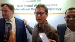 Menteri Kesehatan Budi Gunadi saat Menghadiri 67th Annual World Congress International College of Angiology (ICA) 2026, di The Westin Resort Nusa Dua, Badung, Jumat (31/7/2026).