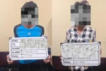 Dua pelaku pencurian berinisial RI (24) dan JU (27) diamankan di Mapolsek Denpasar Selatan setelah gagal beraksi di sebuah proyek bangunan di kawasan Pedungan.