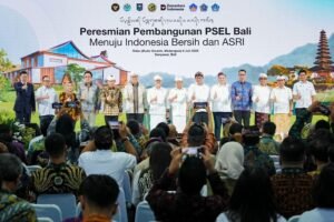 Bupati Badung I Wayan Adi Arnawa menghadiri peletakan batu pertama (groundbreaking) proyek Pengolahan Sampah menjadi Energi Listrik (PSEL) Denpasar Raya di kawasan Pelabuhan Benoa, Denpasar, Rabu (8/7/2026).