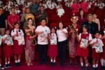 Bupati Badung I Wayan Adi Arnawa didampingi Ketua TP PKK Kabupaten Badung Ny. Rasniathi Adi Arnawa menghadiri puncak peringatan Hari Anak Nasional (HAN).