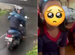 Pengendara Nmx biru yang diduga hendak berbuat asusila terhadap siswi SDN 3 Kerta diburu polisi.