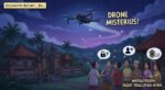 Ilustrasi drone misterius mengudara malam hari dalam durasi 5-6 jam di atas langit Baturiti